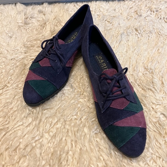 Vintage color block suede loafers - Picture 8 of 10